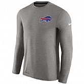 Men's Buffalo Bills Nike Charcoal Coaches Long Sleeve Performance T-Shirt,baseball caps,new era cap wholesale,wholesale hats